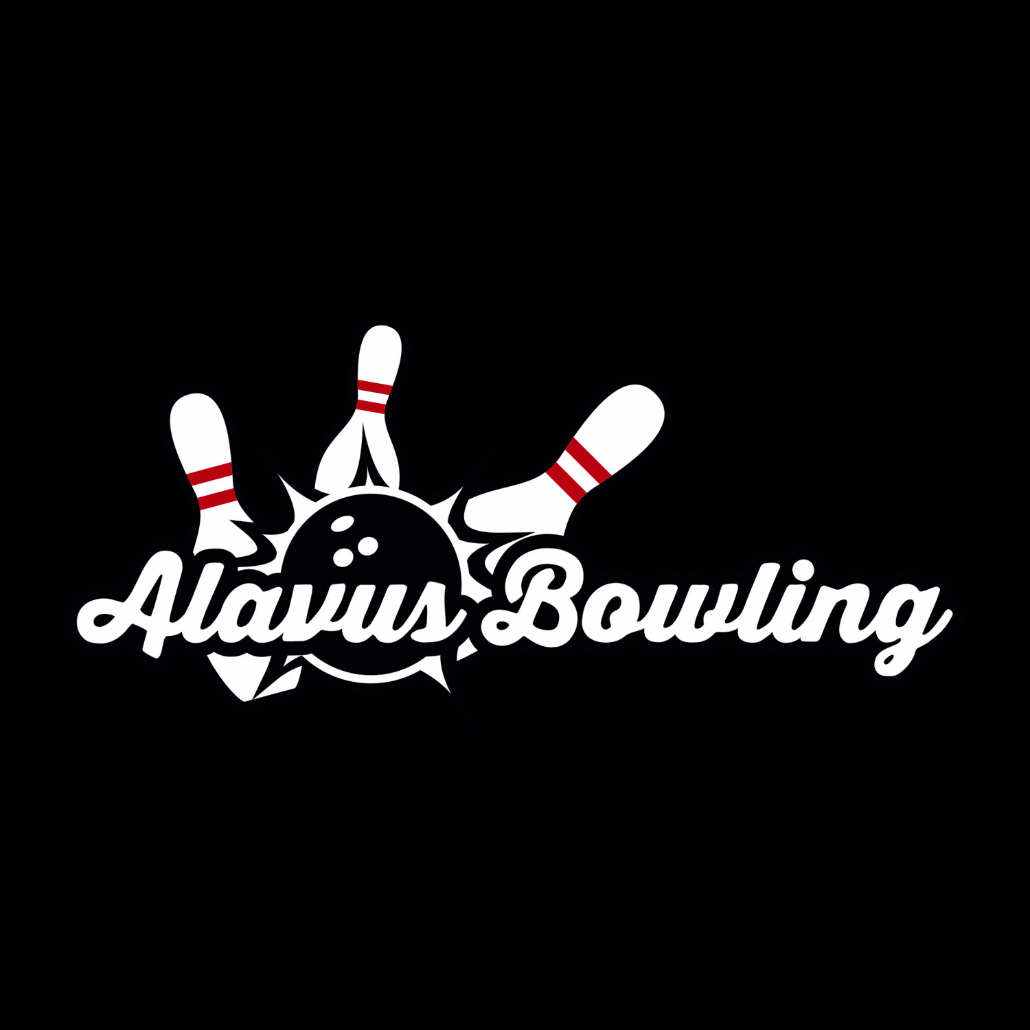 Alavus Bowling logo, Therwiz Design, Mika Tervaskangas logonsuunnittelu, yritysilme, liikemerkki Pietarsaari, Pohjanmaa, Suomi
