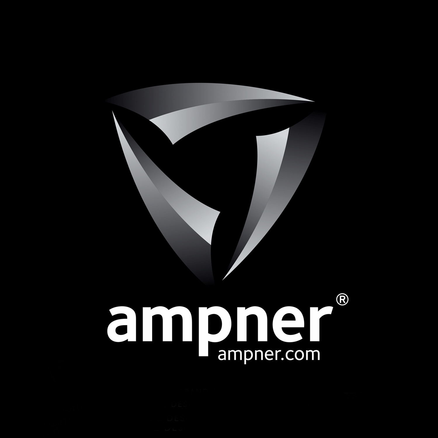 Ampner logo, Therwiz Design, Mika Tervaskangas logonsuunnittelu, yritysilme, liikemerkki Pietarsaari, Pohjanmaa, Suomi