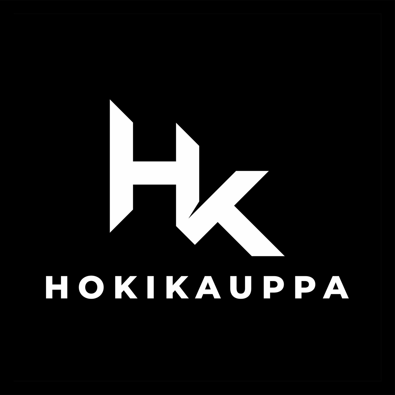 HK Hokikauppa logo, Therwiz Design, Mika Tervaskangas logonsuunnittelu, yritysilme, liikemerkki Pietarsaari, Pohjanmaa, Suomi