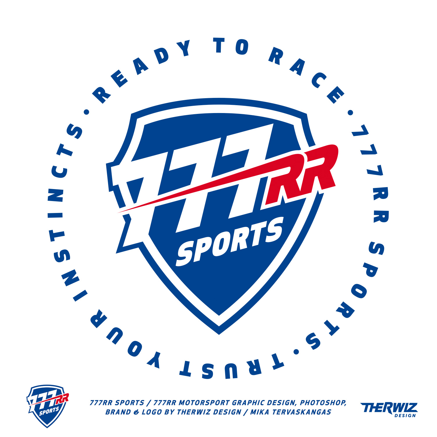 Therwiz Design logon suunnittelu, 777 motorsport logo brand